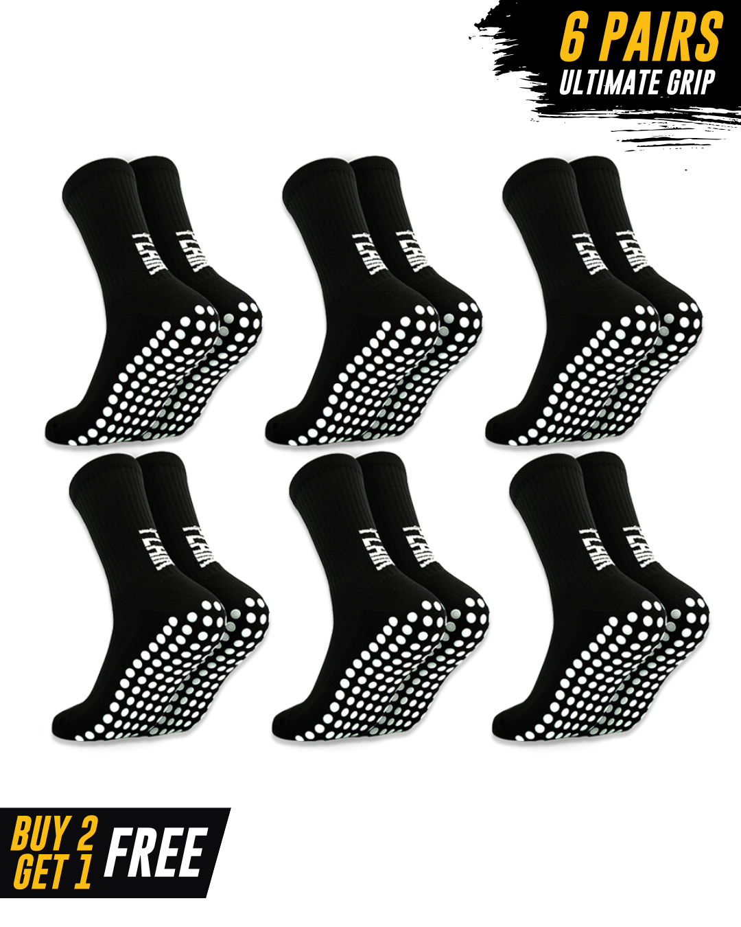 Exclusive 6 Pair Bundle - Pro Grip Socks